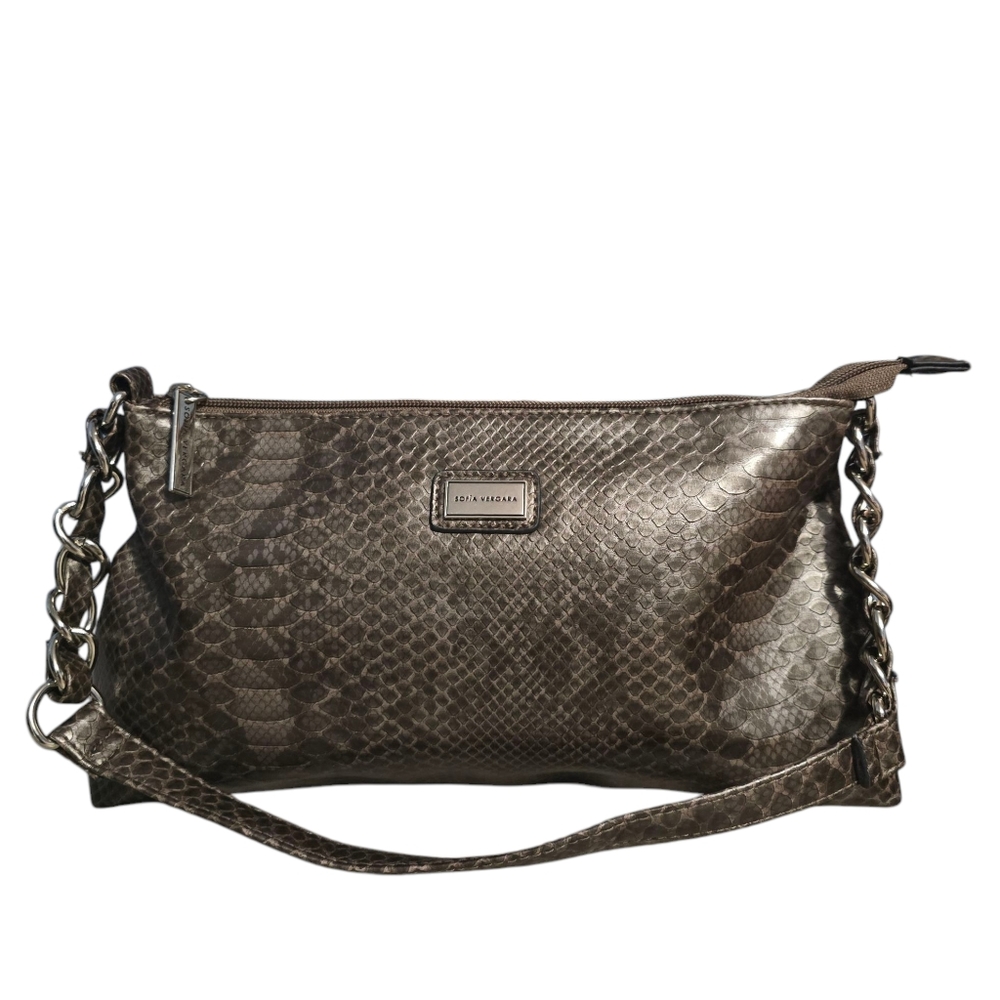 Reposh ✨️  Sofia Vergara Vegan Leather Snakeskin Grayish Brown